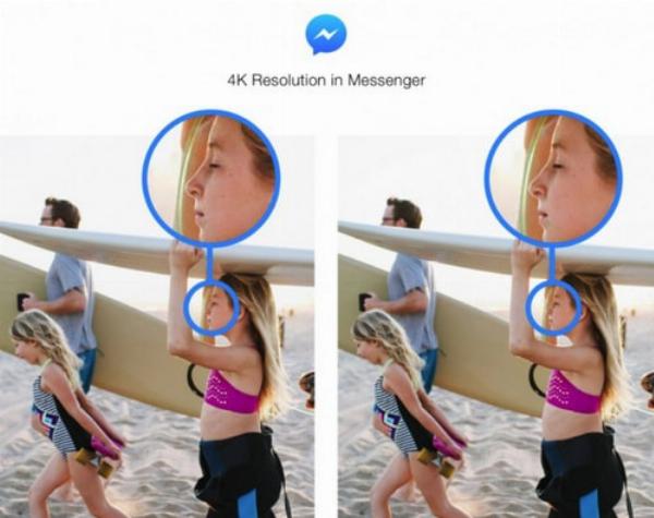 Facebook Messenger cho gửi ảnh độ phân giải 4K